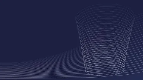 Abstract blue background with tower of lines, concept of growth and development Stock Illustration