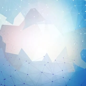 Abstract blue background, triangle design vector illustration 스톡 일러스트