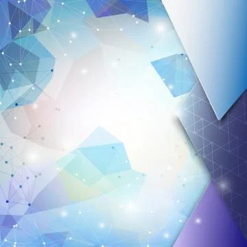Abstract blue background, triangle design vector illustration イラスト素材