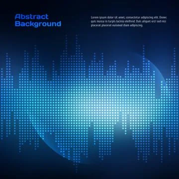 Abstract Blue Background Vector Illustrazione stock