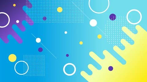 Abstract Blue  background vector illustration, Circle and dotted line. Stock Illustration