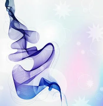 Abstract blue background with wave Stock Illustration