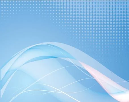 Abstract blue background with wave Stock Illustration