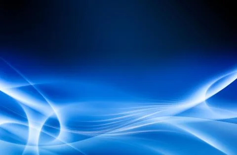 Abstract blue background, wave, veil texture - computer generated Stock Illustration