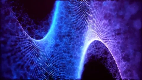 Abstract blue background waves Stock Footage 89990363