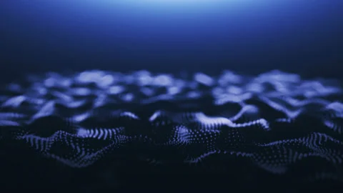 Abstract blue background with waves Stock Footage 152339144