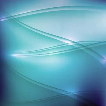 Abstract blue background with waves Stock Illustration