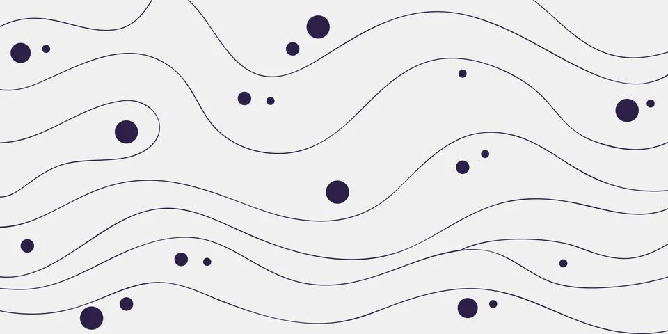 Abstract blue background with waves Stock Illustration