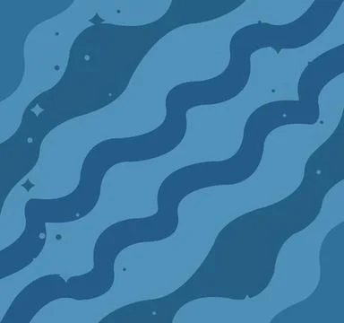 Abstract blue background with waves. Minimal geometric background dynamic shapes Stock Illustration