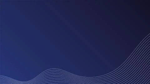 Abstract blue background with wavy lines at the bottom and text space in the Stock Illustration