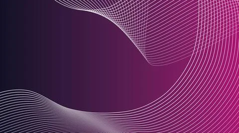 Abstract blue background with wavy lines Stock Illustration