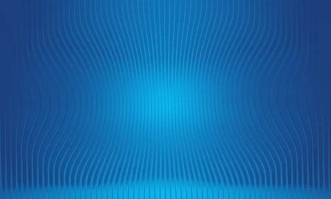 Abstract Blue Background with Wavy Vertical Ribbed Texture and Central Radi.. 스톡 일러스트