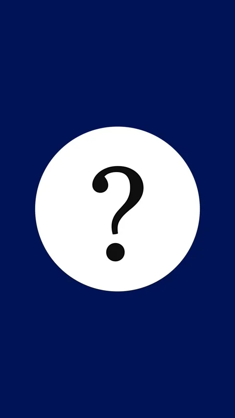 Abstract blue background with white circle and question mark animation simp.. Stock Footage 331811717