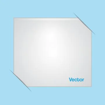 Abstract blue background with white plate.Vector Stock Illustration