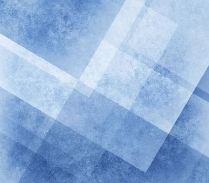 Abstract blue background white striped pattern and blocks with texture Stock Illustration