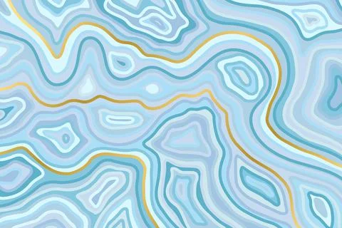 Abstract blue backround. Agate slice ripple texture imitation. Vector Stock Illustration