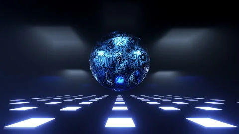Abstract Blue Ball Stock Footage 279916844