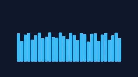 Abstract blue bar chart visualizing data growth, financial statistics and b.. Stock Footage 336805742