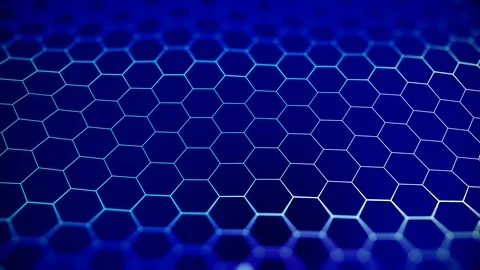 Abstract blue beautiful octagon background. Technologically. Stock Footage 125330251