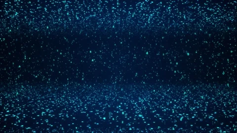 Abstract Blue Binary Code Data Space with Floating Digital Numbers Stock Footage 335809174