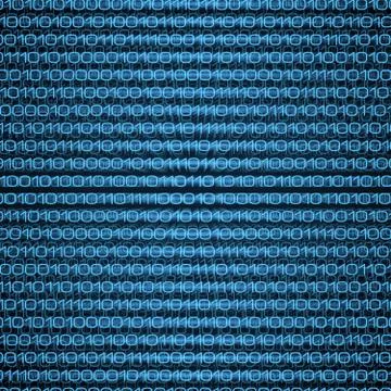 Abstract blue binary computer code technology data background Stock Illustration