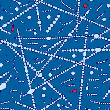 Abstract blue biology-theme background Stock Illustration