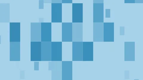 Abstract Blue Block Pattern Backdrop, Geometric Moving Rectangles on Light Blue Stock Footage 340595910
