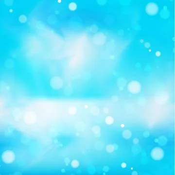 Abstract blue blurred background with bokeh effect Stock Illustration