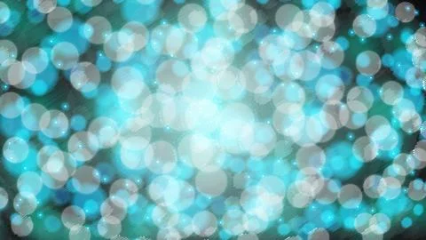 Abstract blue blurred background with bokeh effect. Magical bright festive mu Stock Illustration