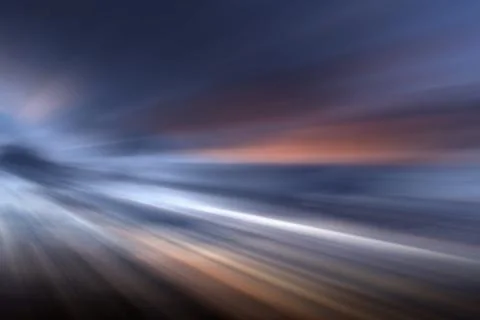 Abstract blue blurred background, gradient defocused colors Stock Photos