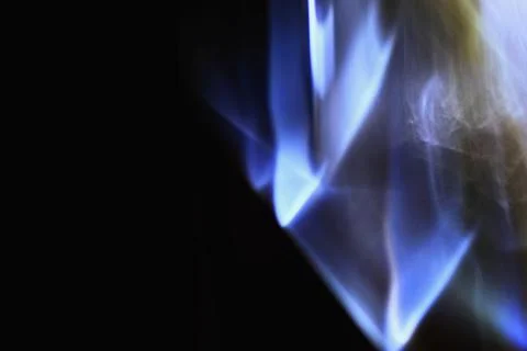 Abstract blue blurred light and smoke 库存照片