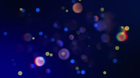 Abstract Blue Bokeh Background with Chromatic Aberration Light Animation 스톡 동영상 345009224