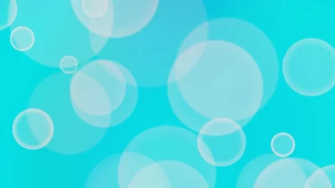 Abstract Blue Bokeh Background with Floating White Circles Stock Footage 332389321