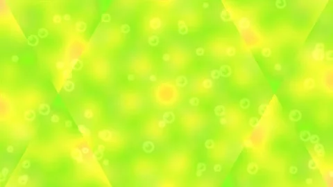 Abstract blue bokeh background with floating bubbles and gradient wave patter Stock Footage 333108522