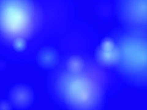 Abstract blue bokeh background with soft glowing light circles and blurred .. Stock Illustration