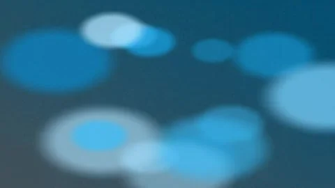 Abstract Blue Bokeh Circles in Soft Focus Background Stock Footage 328298797