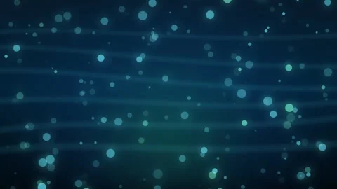 Abstract blue bokeh particles floating on a dark gradient background Stock Footage 335874605