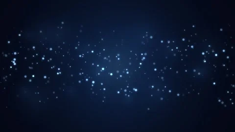 Abstract blue bokeh particles floating slowly across dark navy background l.. Stock-Footage 346373995