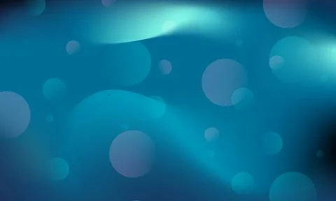 Abstract blue bokeh smooth dark blue background. circle bubbles. Stock Illustration