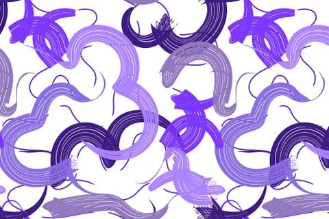 Abstract blue brush smear vector pattern Stock Illustration