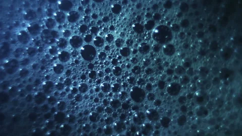 Abstract blue bubble background Stock Footage 92477617