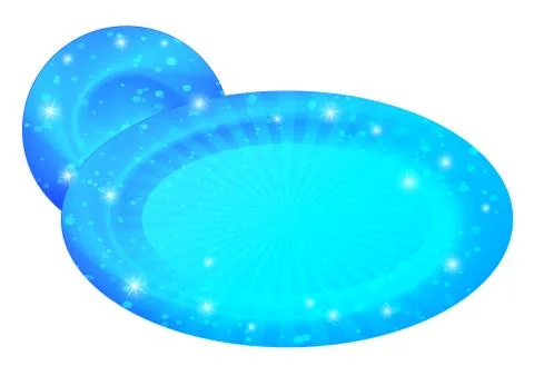 Abstract blue bubble banner Stock Illustration