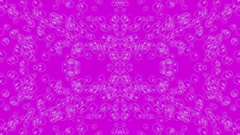 Abstract Blue Bubble Pattern Seamless Fluid Wallpaper Digital Hypnotic Back.. Stock Footage 335466951