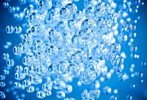 Abstract blue bubble Фото