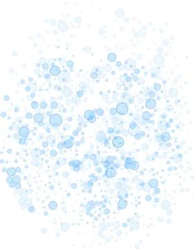 Abstract blue bubbles background Stock Illustration