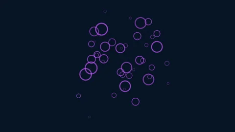 Abstract blue bubbles floating on dark background, underwater motion backdrop Stockbeeldmateriaal 333782988