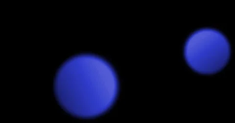 Abstract blue bubbles particles bokeh on black background, event festive Stockbeeldmateriaal 319020353