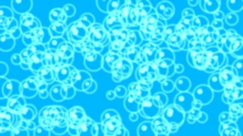 Abstract blue bubbles pattern seamless background for festive celebration 動画素材 337500328