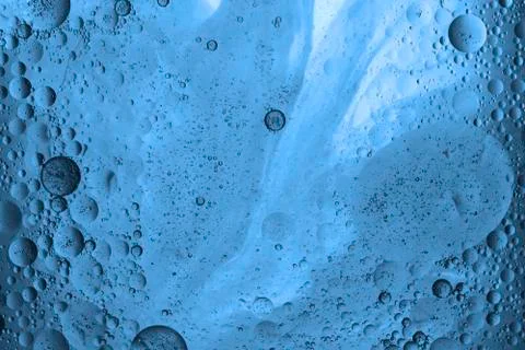 Abstract blue bubbles Stock Photos