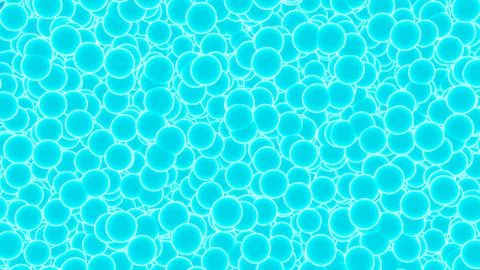 Abstract blue bubbles wallpaper 8k. Stock Illustration